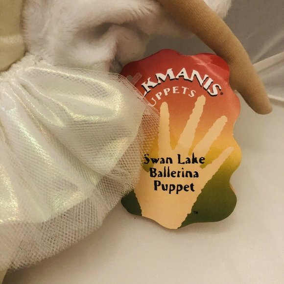 Retired Folkmanis Swan Lake 15” Odette Ballerina Puppet With Tags - Picture 5 of 12